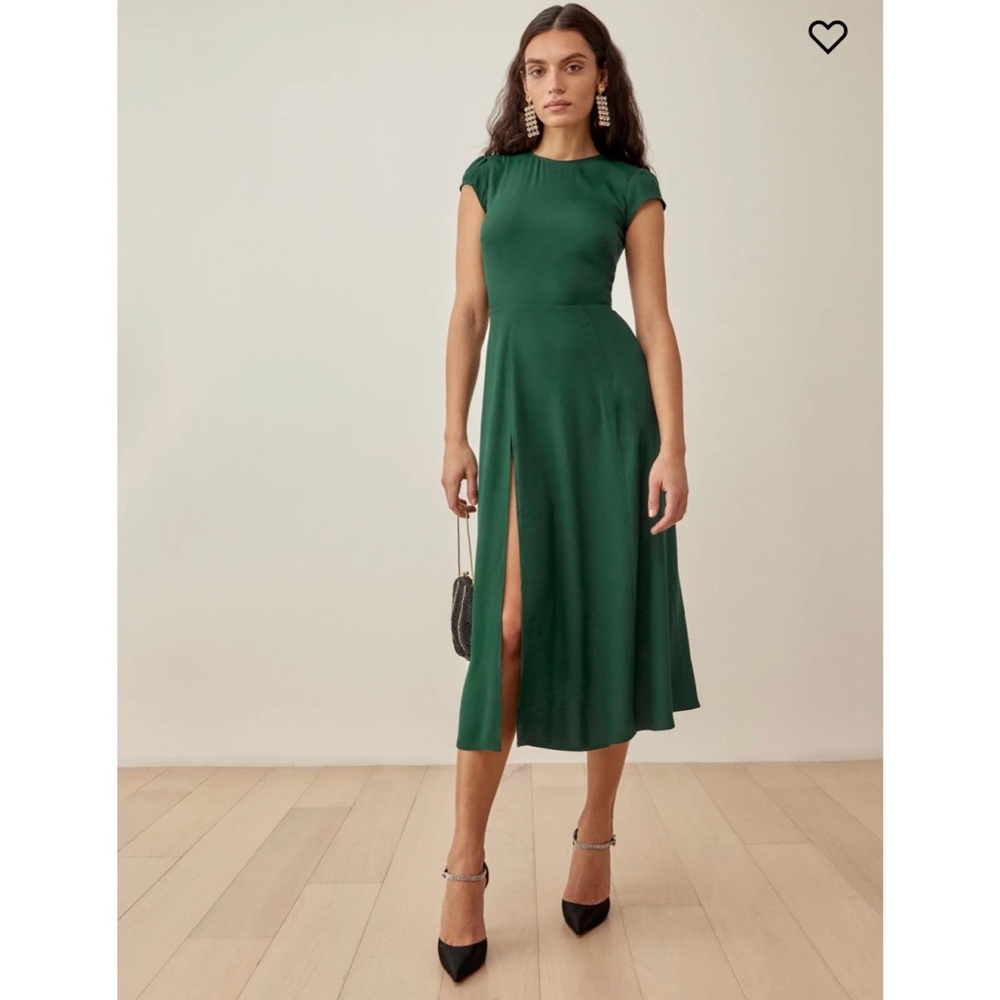 COPY - NWOT Reformation Gavin Emerald Dress petite 8